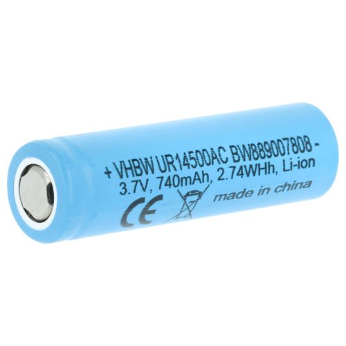 VHBW Elektrische Zahnbürste Akku Braun 81728497, UR14500AC - 740 mAh 3,7 V Li-Ion