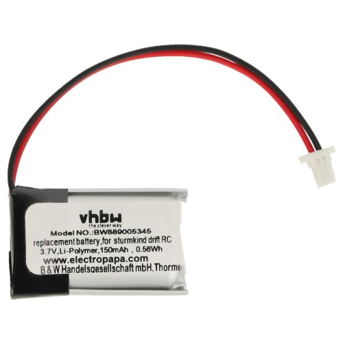 VHBW Modellkészítő Akkumulátor Sturmkind DR!FT 05011 - 150 mAh 3,7 V Li-polimer