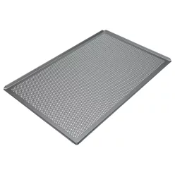   Sütőhöz alkalmas tepsi - 60 x 40 x 1 cm Ezüst, Perforált