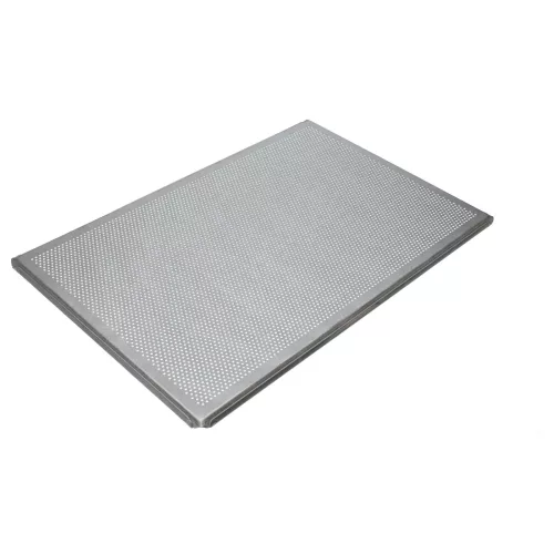 Sütőhöz alkalmas tepsi - 60 x 40 x 1 cm Ezüst, Perforált