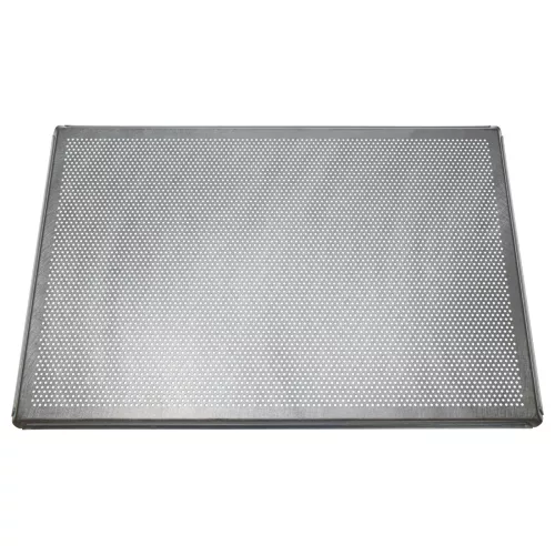 Sütőhöz alkalmas tepsi - 60 x 40 x 1 cm Ezüst, Perforált