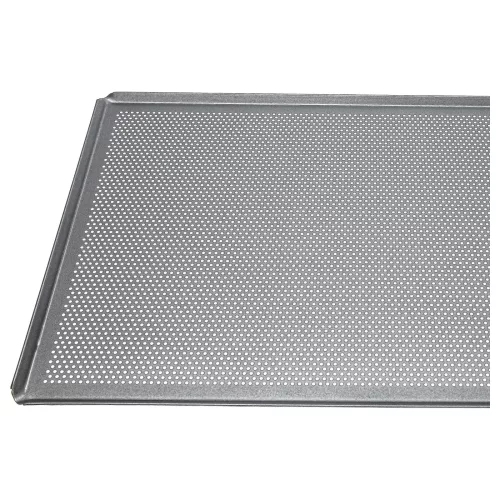 Sütőhöz alkalmas tepsi - 60 x 40 x 1 cm Ezüst, Perforált