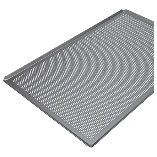Sütőhöz alkalmas tepsi - 60 x 40 x 1 cm Ezüst, Perforált