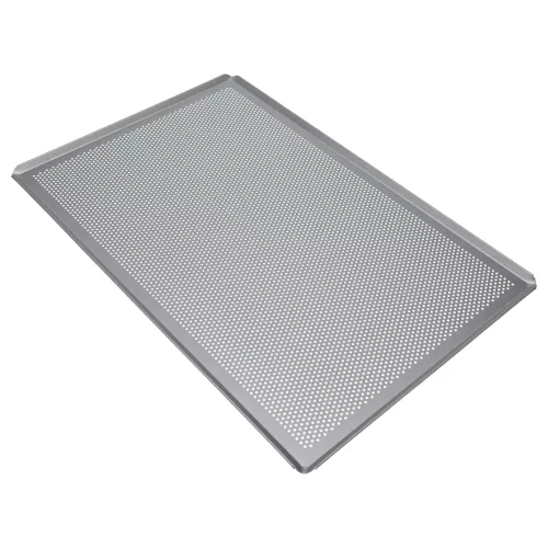 Sütőhöz alkalmas tepsi - 60 x 40 x 1 cm Ezüst, Perforált