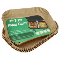   VHBW 100 db sütőpapír betét Ninja air fryer készülékekhez – 24,9 × 20,6 × 6,3 cm