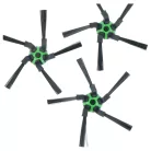 3x Oldalkefe iRobot Roomba s9, s9 Plus, 9150, 9550 Robotporszívóhoz - 5-karú, fekete, zöld
