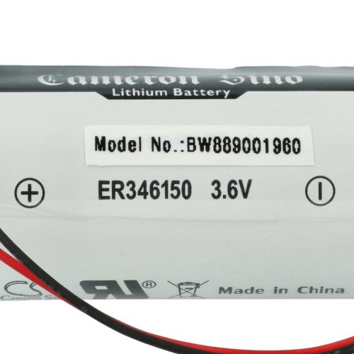 VHBW Alarmanlagen Akku DSC ER34615M-T1, ER346150, WT4911BATT - 14500 mAh 3,6 V Li-MnO2