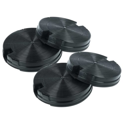 4x Aktivkohlefilter als Ersatz für AEG/Electrolux 5028203400 für Bauknecht Kochfeld - 19.8 cm