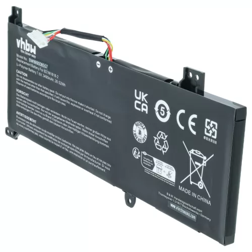 Notebook akkumulátor Asus B21N1818-2 helyett - 3490 mAh 7.6 V Li-polimer