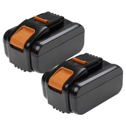   EXTENSILO 2 db Rockwell RW9351.1 csereakkumulátor – 5 Ah, 20 V, Li-ion, fekete/narancssárga