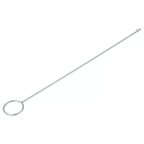 vhbw 4x Forgó Tű Kampóval - Extra Hosszú Áthúzó Tű (26,5 cm), Fém