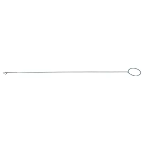 vhbw 4x Forgó Tű Kampóval - Extra Hosszú Áthúzó Tű (26,5 cm), Fém