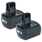 VHBW 2 db NiMH akkumulátor Metabo gépekhez – 3300 mAh, 9,6 V