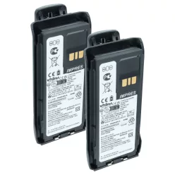   Rádió 2x Akkumulátor Motorola PMNN4807, PMNN4407A, PMNN4407 helyett - 2150 mAh 8.4 V Li-Ion + Övcsipesz