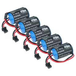   Ipari vezérlő 5x akkumulátor helyettesíti az Omron JZSP-BA01-01, JZSP-BA01 - 1000mAh 3.6V Li-Ion