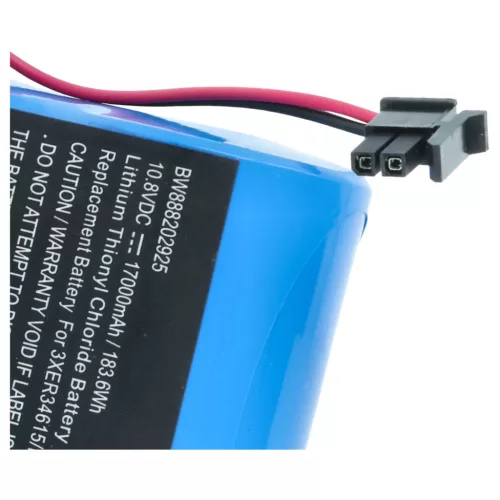 Ipari robot 2x akkumulátor ABB 3HAB 9999-1, 3HAB9999-1, 1SAP180300R0001 helyett - 17000 mAh 10.8 V Li-SOCl2