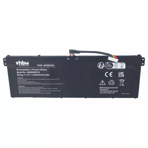 Akkumulátor Acer Swift 3 SF314-43-hoz és más modellekhez, helyettesíti az AP20CBL-t, Li-Polymer, 11.1 V, 4100 mAh