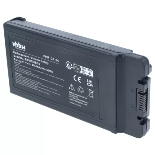 Akkumulátor Panasonic CF-54-hez és másokhoz, helyettesíti a CF-VZSU0PW-t, Li-Polimer, 11.1 V, 4000 mAh