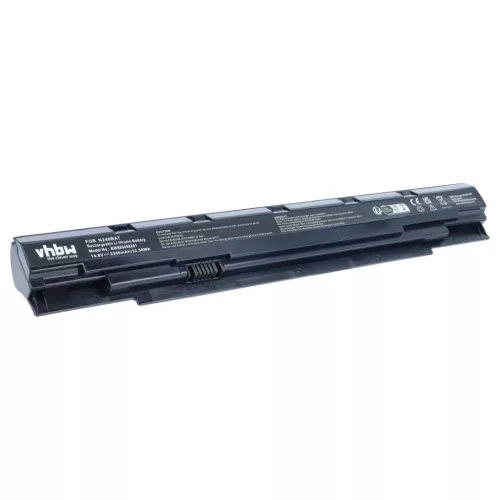 Notebook akkumulátor, amely helyettesíti a 6-87-N24JS-42F-1, 6-87-N24JS-42F2-1, 6-87-N24JS-42F1 - 2200 mAh 14.8 V Li-Ion