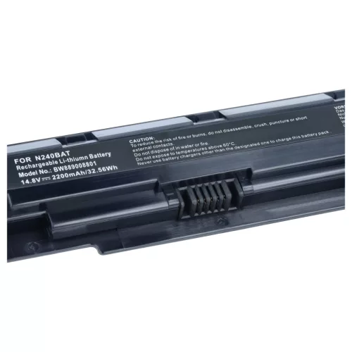 Notebook akkumulátor, amely helyettesíti a 6-87-N24JS-42F-1, 6-87-N24JS-42F2-1, 6-87-N24JS-42F1 - 2200 mAh 14.8 V Li-Ion