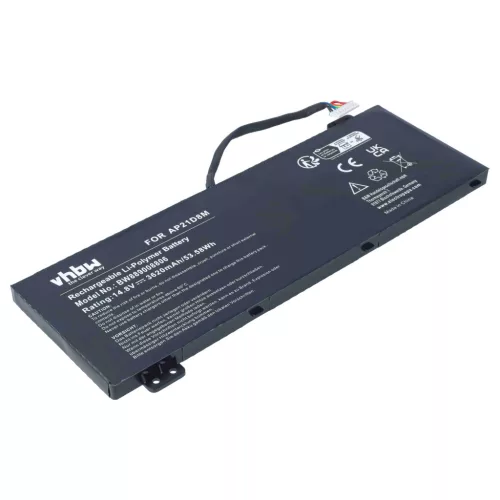 Akkumulátor Acer Nitro 5 AN515-46-hoz és más modellekhez, helyettesíti az AP21D8M-et, Li-Polymer, 14.8 V, 3620 mAh