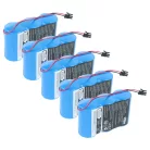 Ipari robot 5x akkumulátor helyettesíti ABB 3HAB 9999-1, 3HAB9999-1, 1SAP180300R0001 - 17000 mAh 10.8 V Li-SOCl2