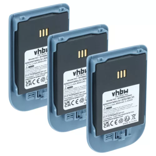 3x Akkumulátor Alcatel 3BN78404AA, 0480468 helyett Ericsson vezetékes telefonhoz - 900 mAh 3.7 V Li-Ion