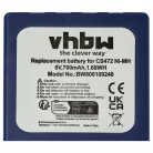 Radio 10x Akkumulátor HBC BA222060, BA222061, BA203060, FBFUB03, AF-FUB03M, KH68302500 helyett - 700 mAh 6 V NiMH