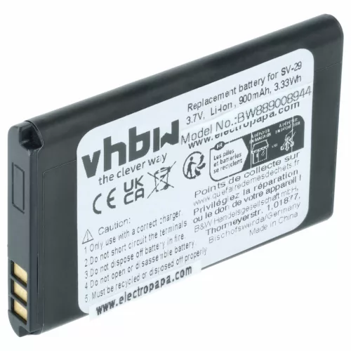 Mobiltelefon akkumulátor Alcatel RTR001F01, 10000058 helyett - 900 mAh 3.7 V Li-Ion