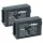 Kézi számítógép 2x akkumulátor Psion WA3006, WA3020, 1050494-002, 1050494 helyett - 2000mAh, 3.7V