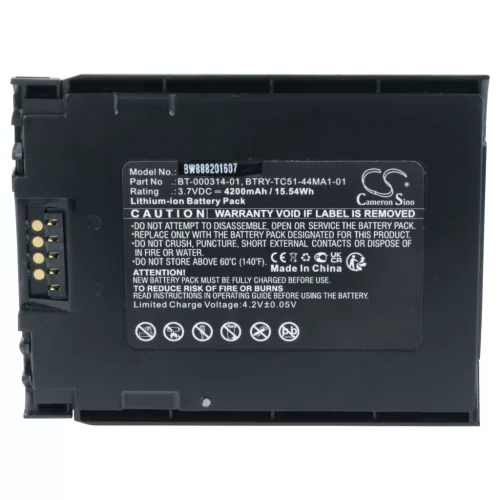 Kézi számítógép 2x akkumulátor Zebra BT-000314-01, BTRY-TC51-43MA1-01, BT-000314A helyett - 4200mAh, 3.7V