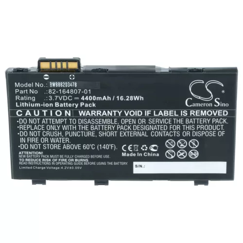 Mobil számítógép 5x akkumulátor Motorola 82-172087-01, 82-164807-01, 82-164801-02 helyett - 4400mAh, 3.7V