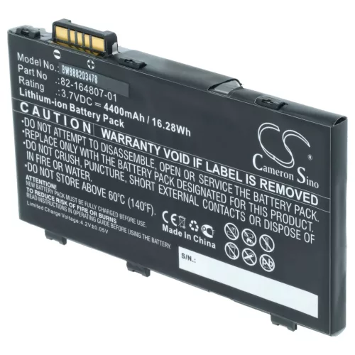 Mobil számítógép 5x akkumulátor Motorola 82-172087-01, 82-164807-01, 82-164801-02 helyett - 4400mAh, 3.7V
