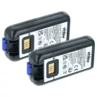 Mobil számítógép 2x akkumulátor Intermec 318-046-001, 1001AB02, 318-046-011, 1001AB01 helyett - 4400mAh, 3.7V