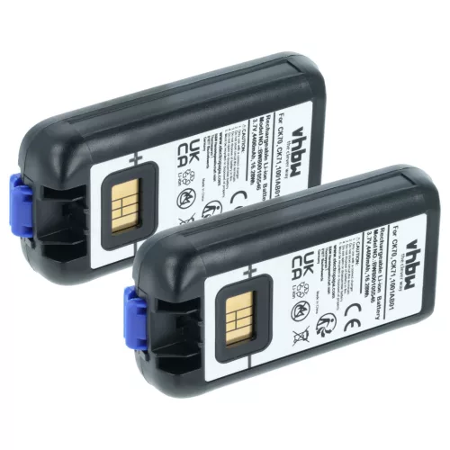 Mobil számítógép 2x akkumulátor Intermec 318-046-001, 1001AB02, 318-046-011, 1001AB01 helyett - 4400mAh, 3.7V
