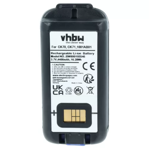 Mobil számítógép 2x akkumulátor Intermec 318-046-001, 1001AB02, 318-046-011, 1001AB01 helyett - 4400mAh, 3.7V