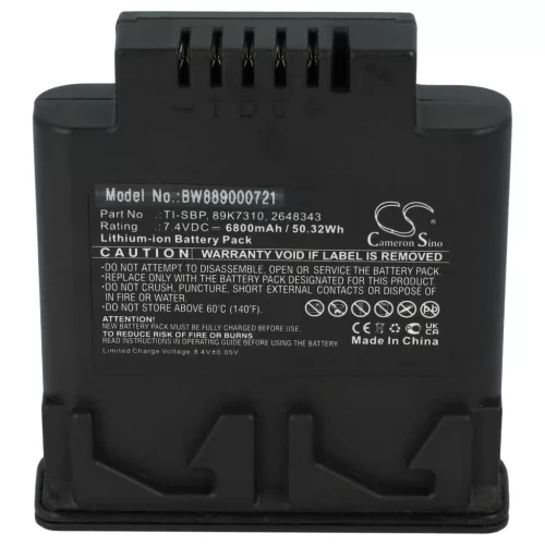Hőképalkotó Kamera 2x Akkumulátor Fluke 89K7310, TI-SBP, 2648343 helyett - 6800 mAh 7.4 V Li-Ion