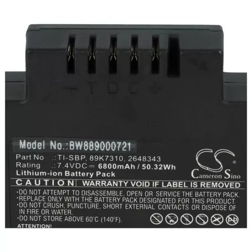 Hőképalkotó Kamera 2x Akkumulátor Fluke 89K7310, TI-SBP, 2648343 helyett - 6800 mAh 7.4 V Li-Ion