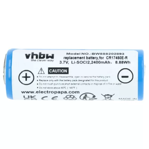 Univerzális 2x Akkumulátor CR17450E-R helyett - 2400 mAh 3 V Li-SOCl2