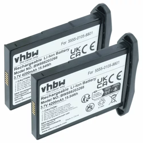 Kézi számítógép 2x akkumulátor helyettesíti NCR Orderman 5555-0105-8801 - 4200mAh, 3.7V