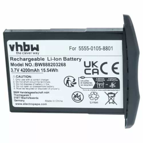 Kézi számítógép 2x akkumulátor helyettesíti NCR Orderman 5555-0105-8801 - 4200mAh, 3.7V