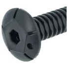 2x Állítható láb Ariston C00340804 helyett mosogatógéphez - 11 cm, fekete