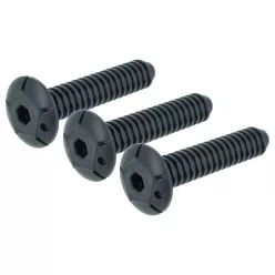  3x Állítható Láb Ariston C00340804 helyett Mosogatógéphez - 11 cm, Fekete