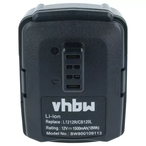 3x Akkumulátor Ryobi 130503001, BPL-1220, CB120L, 130503005 elektromos szerszámhoz - 1500 mAh, 12 V, Li-Ion