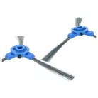4 db oldalkefe Eufy, Tesvor 11S robotporszívóhoz stb. - 3-karos, fekete, szürke, kék