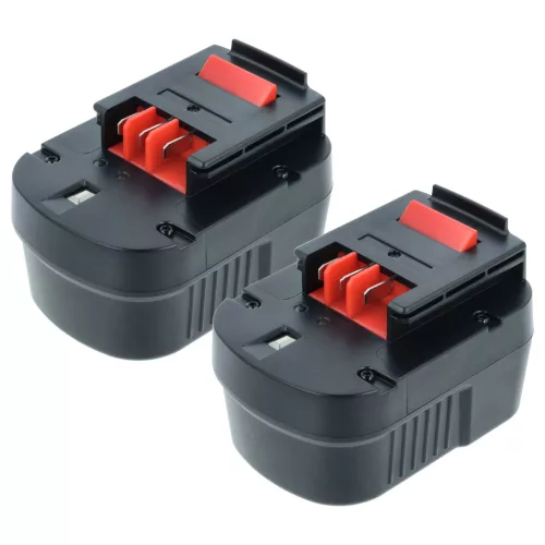 2x Akkumulátor Black & Decker A12, A12-XJ, A12EX, A1712, A12E elektromos szerszámhoz - 2000 mAh, 12 V, NiMH