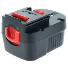 2x Akkumulátor Black & Decker A12, A12-XJ, A12EX, A1712, A12E elektromos szerszámhoz - 2000 mAh, 12 V, NiMH