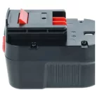 2x Akkumulátor Black & Decker A12, A12-XJ, A12EX, A1712, A12E elektromos szerszámhoz - 2000 mAh, 12 V, NiMH