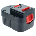 2x Akkumulátor Black & Decker A12, A12-XJ, A12EX, A1712, A12E elektromos szerszámhoz - 2000 mAh, 12 V, NiMH