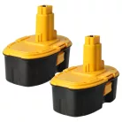2 db VHBW akkumulátor DeWalt DC9096, DE9039, DE9095, DC9099 és DE9096 helyett – 4000 mAh, 18 V, NiMH